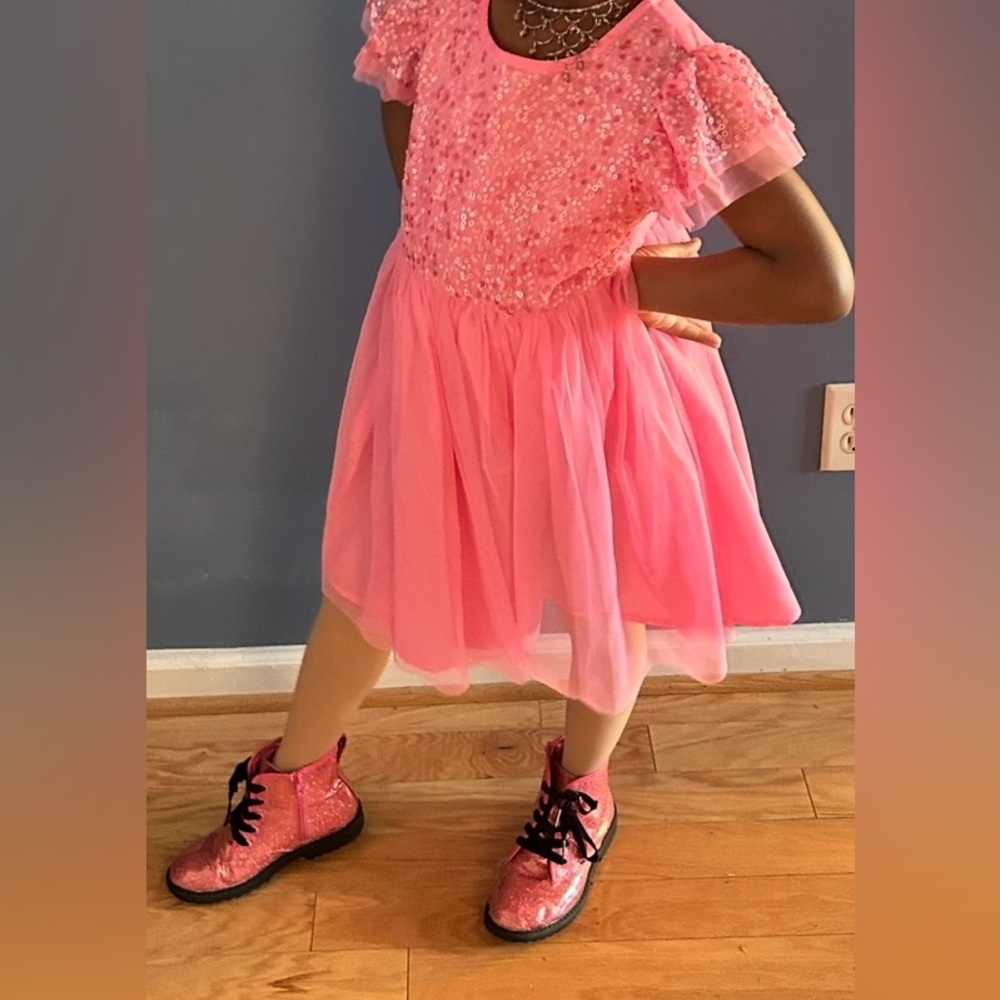 Pink Sequin Cat and Jack Dress